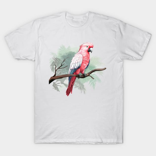 Rose Breasted Cockatoo T-Shirt by zooleisurelife